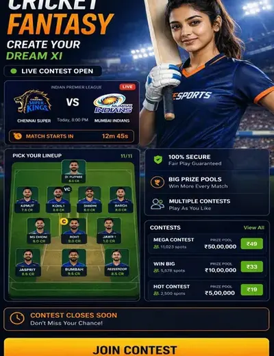 Hero11 (hero11 login) fantasy cricket & matchday visual 3
